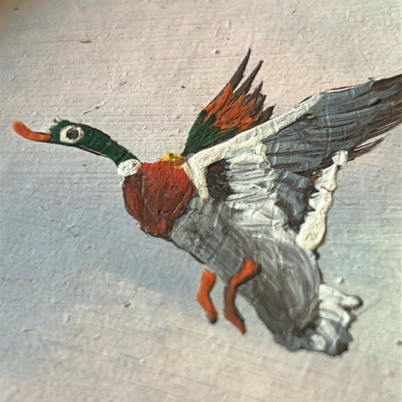 Original oil/acrylic(?) painting ducks in flight - Picture 12 of 13